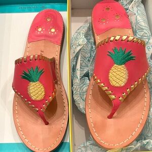 Jack Rogers Pink Pineapple Sandals